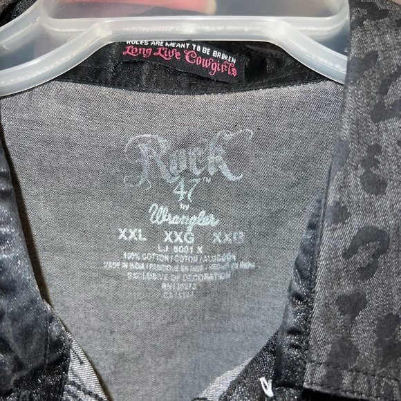Wrangler Rock 47 woman’s shirt   Cowgirl 🤠 size xxl - Picture 5 of 6